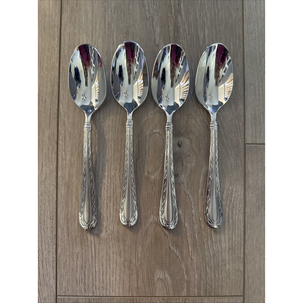 4 PCs Oneida MERLOT Oval Place Spoon Stainless 18/10 Flatware Silverware Vietnam